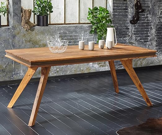 Wolf Mobel Esszimmertisch Shan Sheesham Shina 200x100 Cm Massivholz Esstisch Amazon De Kuche Haushalt