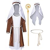 TOKYO REVENGERS Kids Nativity Shepherd Robe Joseph Outfit Boys Halloween Cosplay Costume Accessories Set