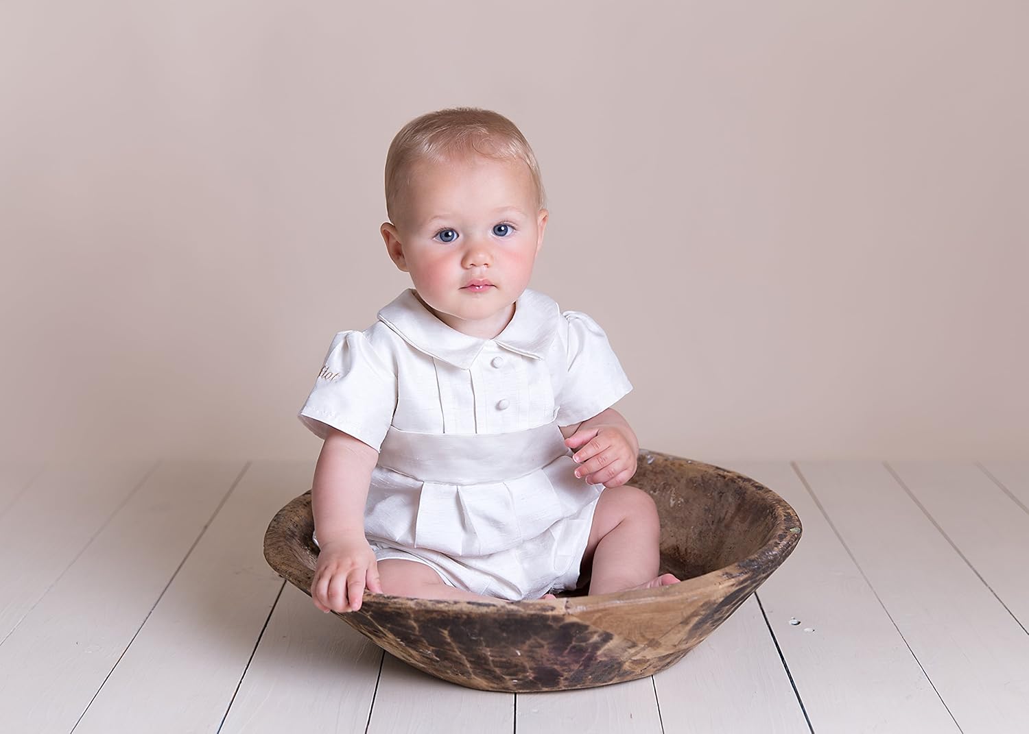 christening romper suit