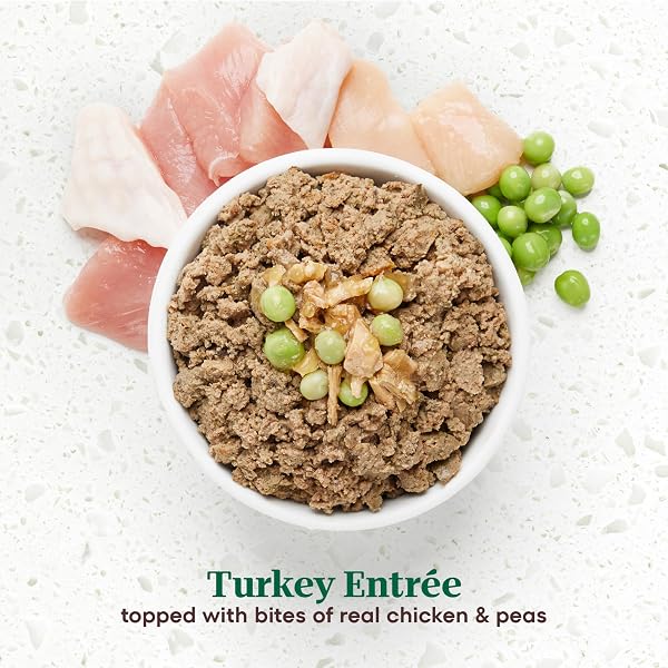 NUTRO ULTRA WET DOG FOOD PATE WITH TOPPERS CHICKEN & TURKEY ENTREE VARIETY PACK, 3.5 OZ. TRAYS (12 COUNT, PACK OF 1)