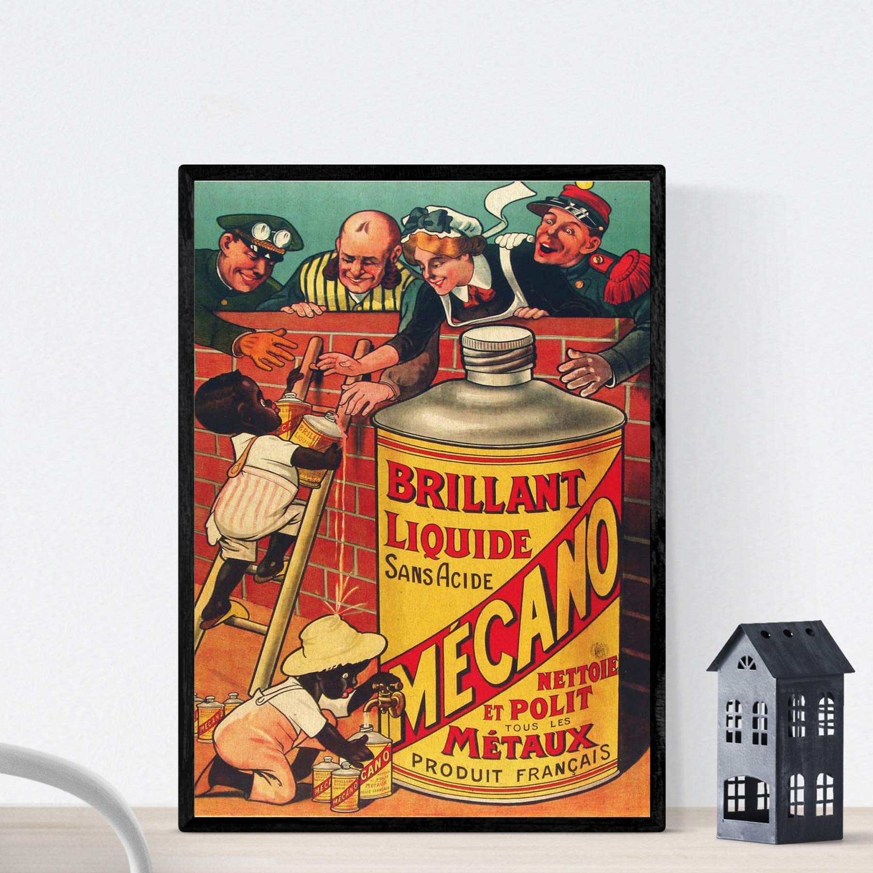 Nacnic Vintage Poster Vintage French Ad Mecano. A3 size