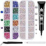 BELLEBOOST Nail Art Rhinestone Glue Gel&2 Boxes
