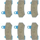 Chabushi Ceramic Brake Pads Kit for Harley-Davidson Touring 2008-2026 | Street Glide FLHX, Road Glide FLTR, Road King FLHR, Electra Glide FLHT, V-Rod, Ultra Limited FLHTK, 3 Stes Front &amp; Rear
