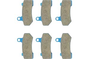 CHABUSHI Ceramic Brake Pads Front Rear for Harley Electra Glide FLHTCU Ultra Classic 08-13, for Road King FLHR Spoke Wheel 08-16, for Road King FLHRC Classic 08-20 Replacement Disc Brake Pads