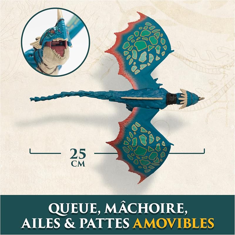 - Figurine Articulée Dragon Tempête + Viking Astrid