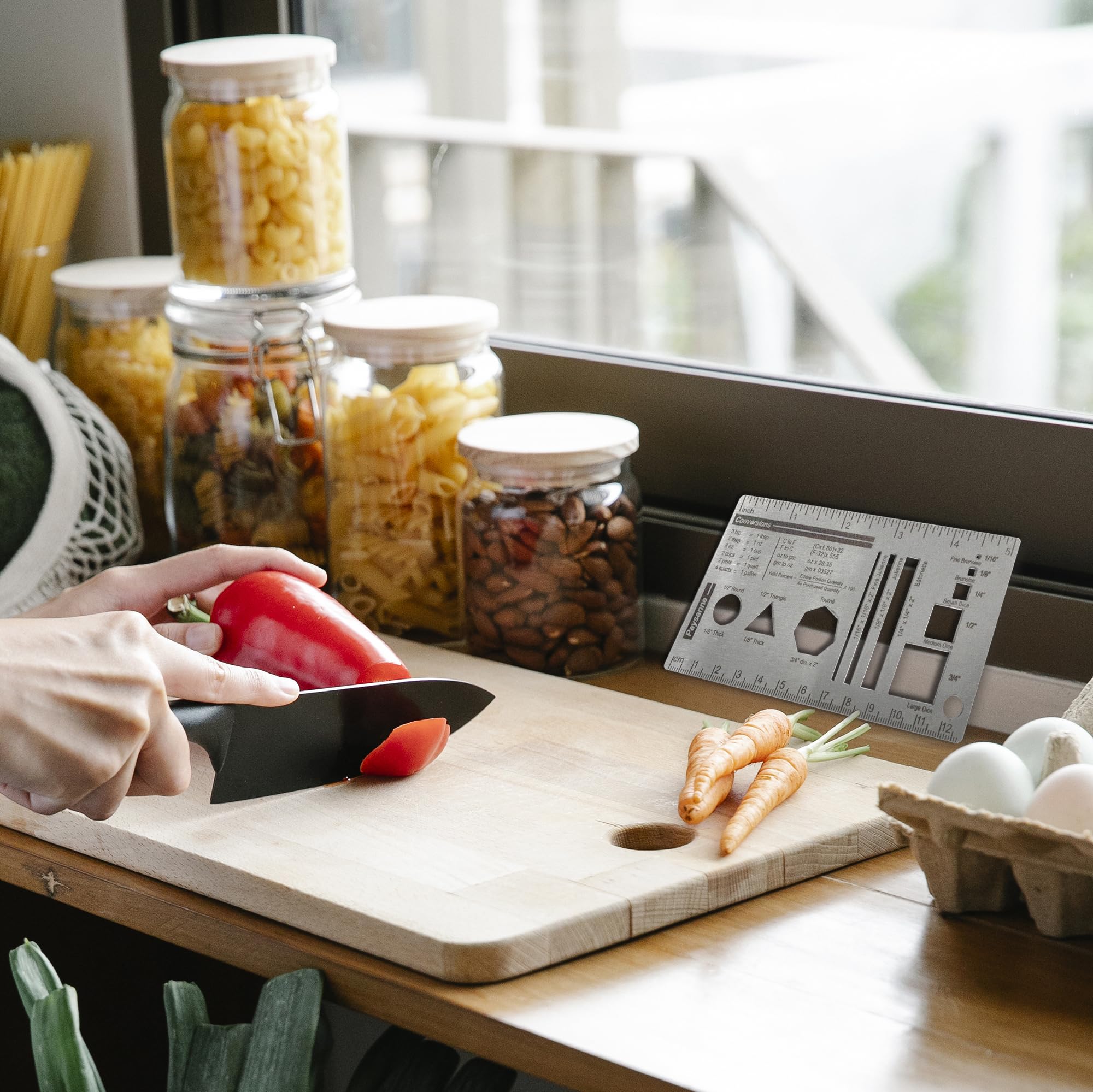 Mua UPTTHOW Culinary Ruler Stainless Streel Mini Cutting Reference ...