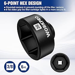 WORKPRO 36mm Oil Filter Socket Wrench, Oil Filter