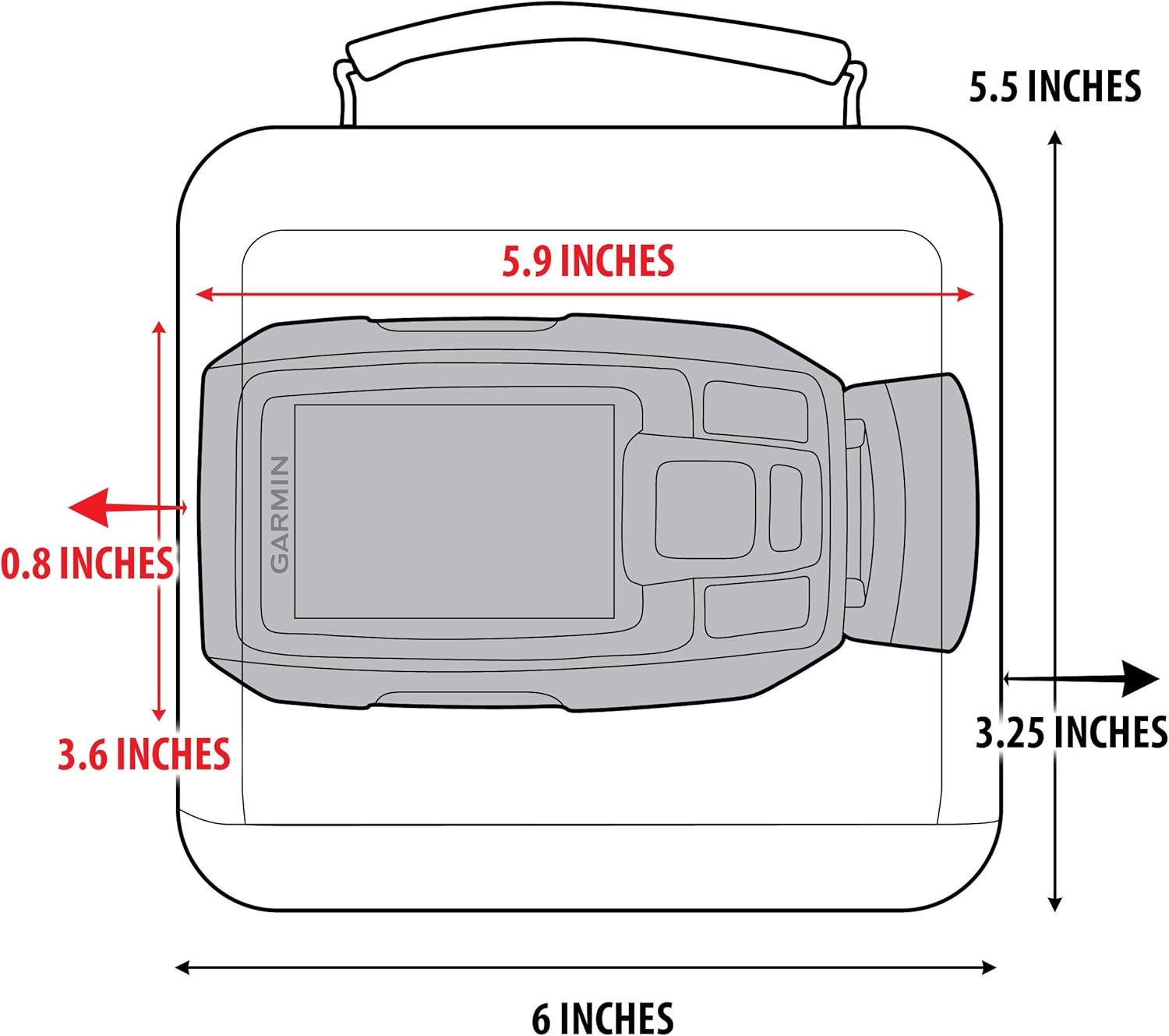 garmin striker 4 carrying case