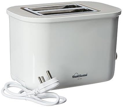 Sunflame SF-155 730-Watt 2-Slice Pop-up Toaster (White)