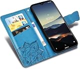 Reevermap Glitter Crystal Flip Case for 3.4 Phone - Blue Butterfly Design view 7