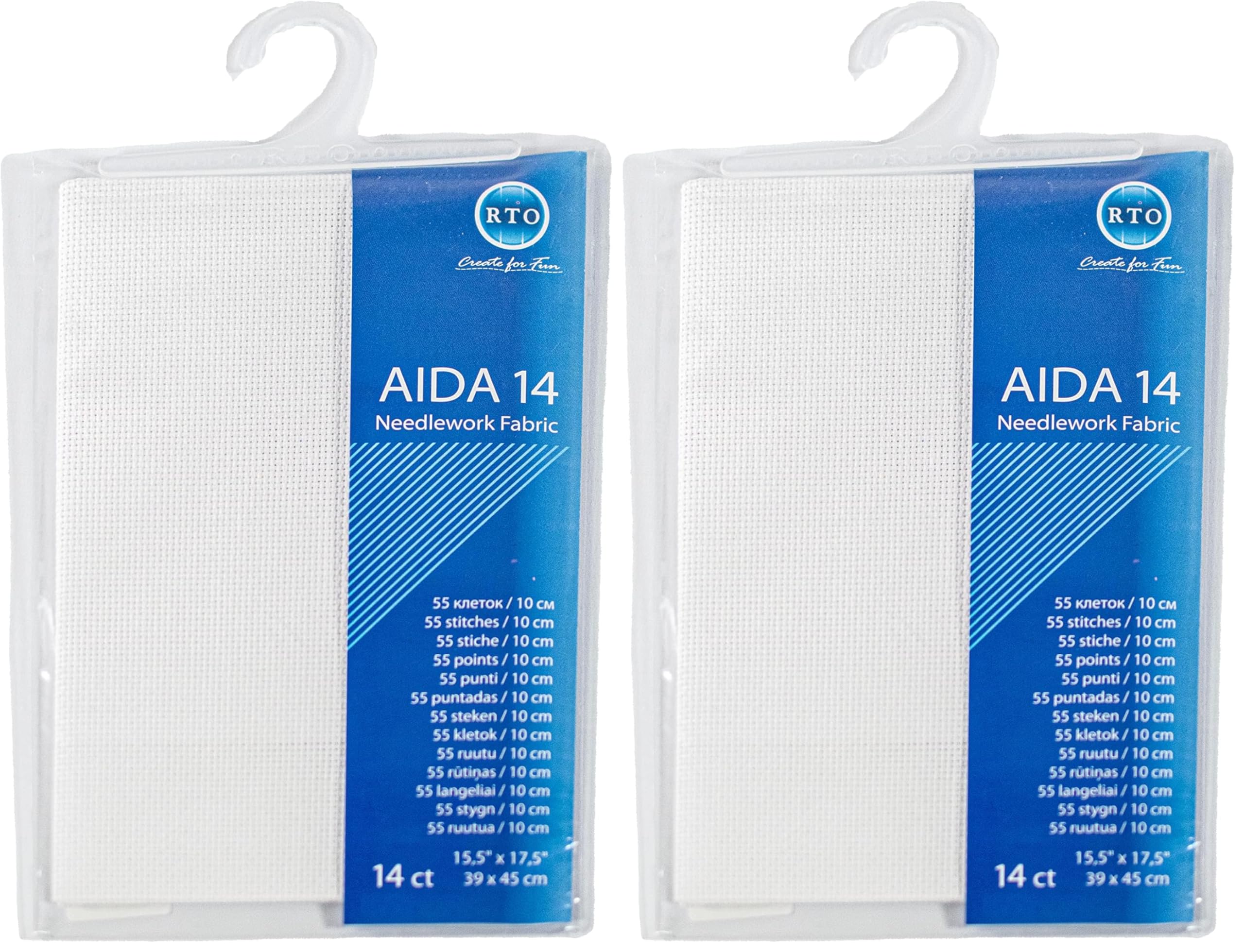 Mouldmaster Aida 14 Count White, 39cm x 45cm (Pack of 2)