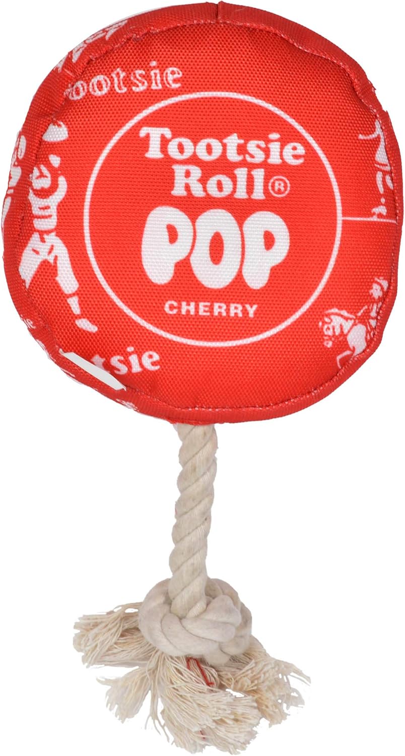 tootsie roll dog toy