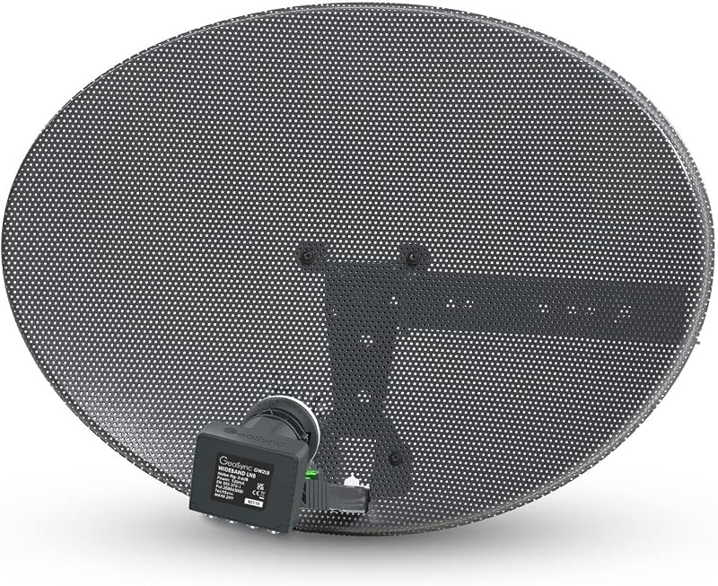 Viewi SSL Satellites 59cm Satellite Dish Zone 1 Wideband LNB Sky Q HD