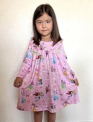 Disney Princess Toddler Girl Dress Character Print