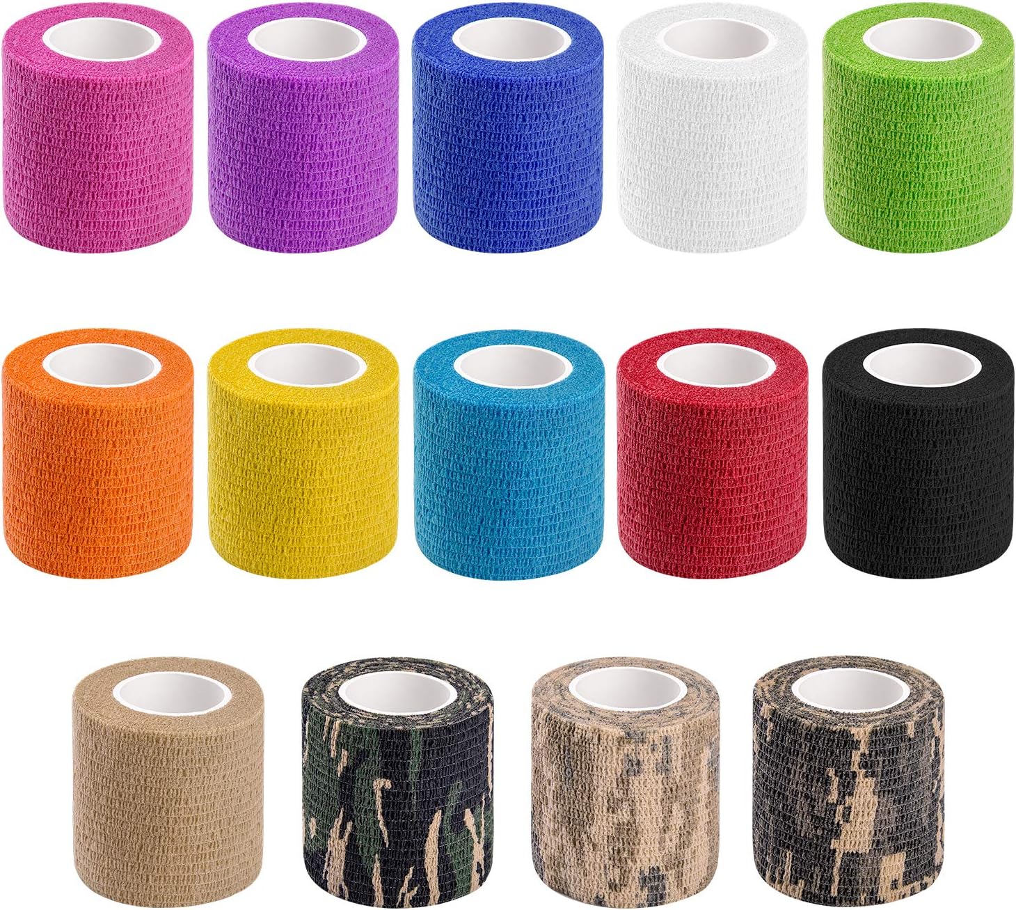 14 PCS Athletic, Sports wrap Tape & Bandage Wrap Stretch