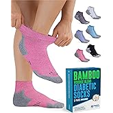 Doctor's Select Bamboo Viscose Diabetic Socks for Women & Men - 6 Pairs, Viscose Bamboo Socks Woman, Low Cut, Non Binding