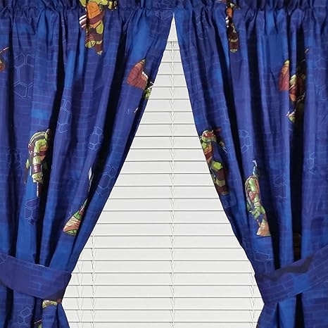 Children Curtains Nickelodeon Teenage Mutant Ninja Turtles Window