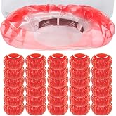 Hayunfiys 50 Smoke Detector Covers, Smoke Alarm Dust Paint Covers, for Home Fire Alarm, Red