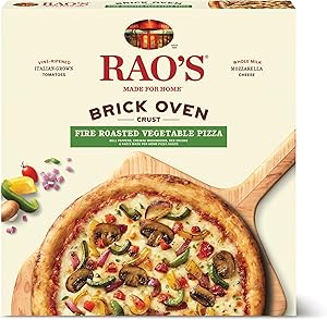 Rao's Made for Home Frozen Pizza - Fire Roasted Vegetable, Brick Oven Crust, Made with Bell Peppers, Cremini Mushrooms, Diced