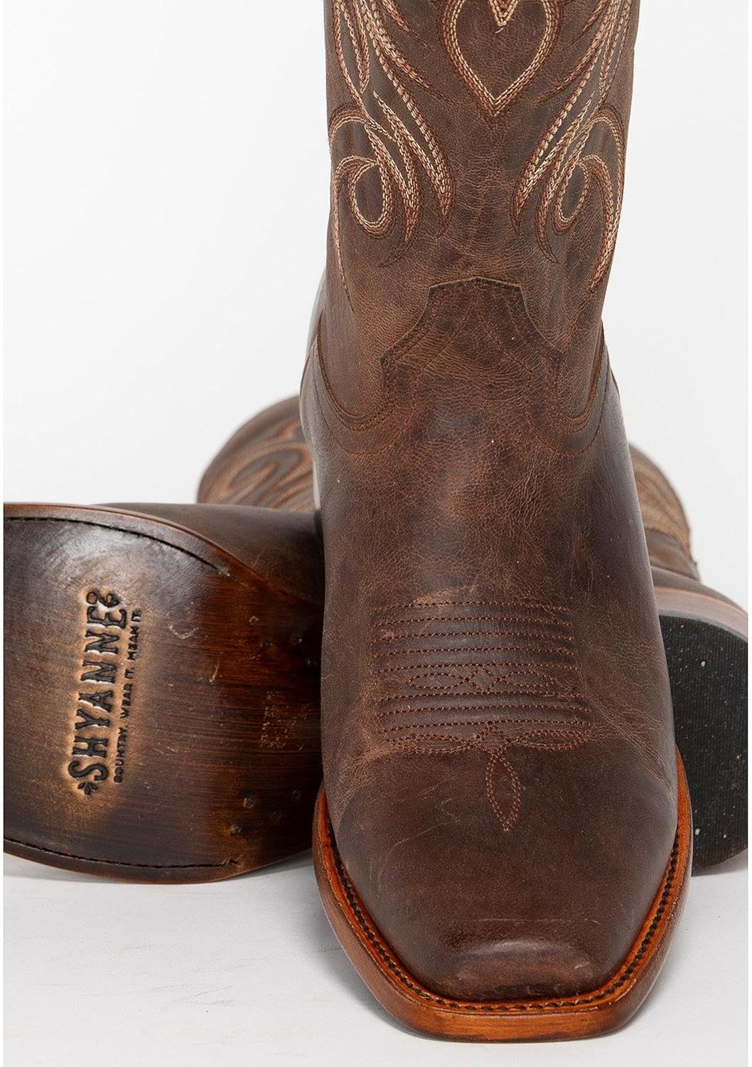 botas vaqueras de mujer cuadradas