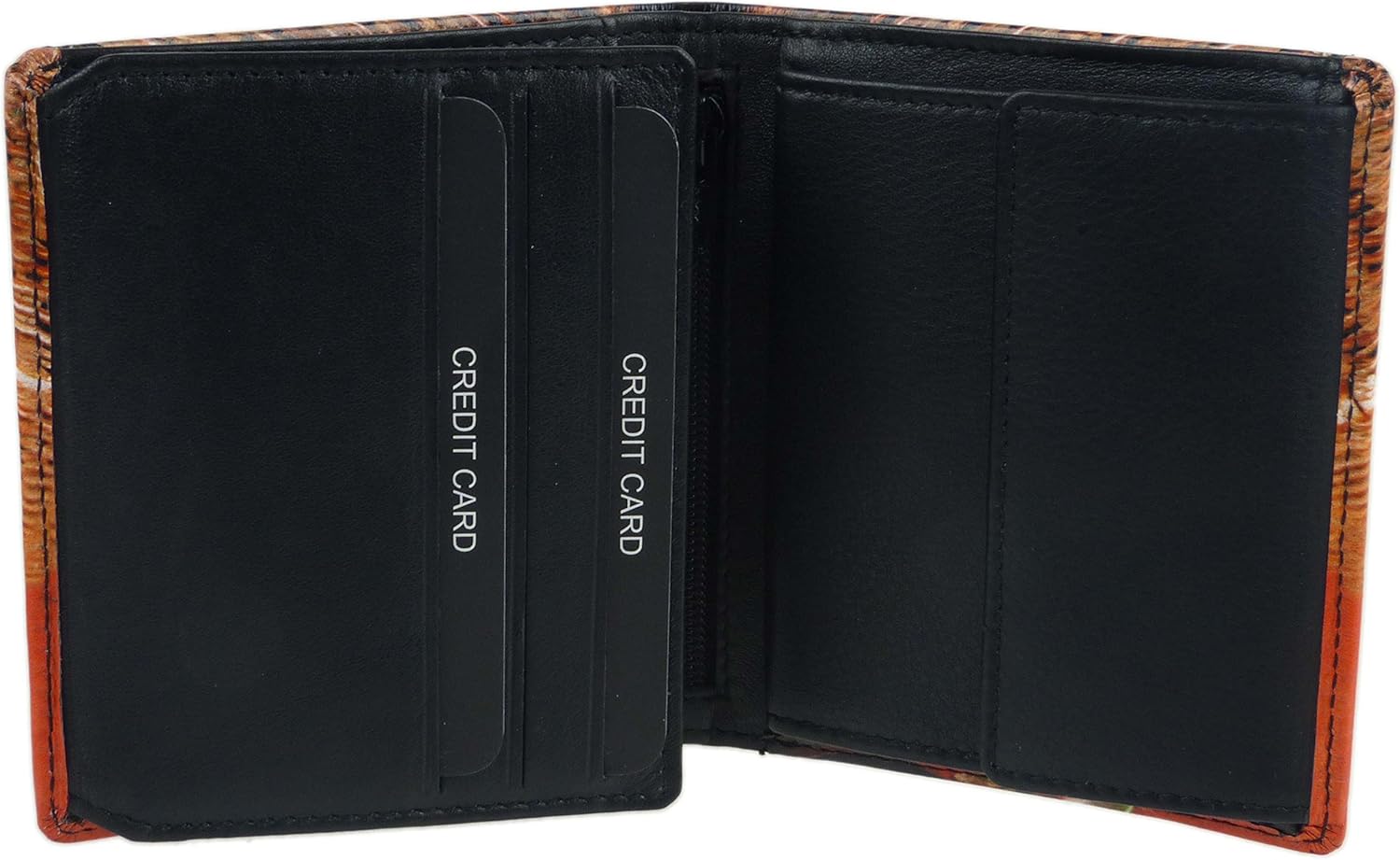 Golunski Mens Leather Fishing Tri-Fold Wallet by Retro Gift Box Anglers Fish Hook Rod, Black - Image 4