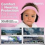 VORNN Baby Ear Defenders 0-36 Months Pink CE UKCA Certified Noise Cancelling view 3