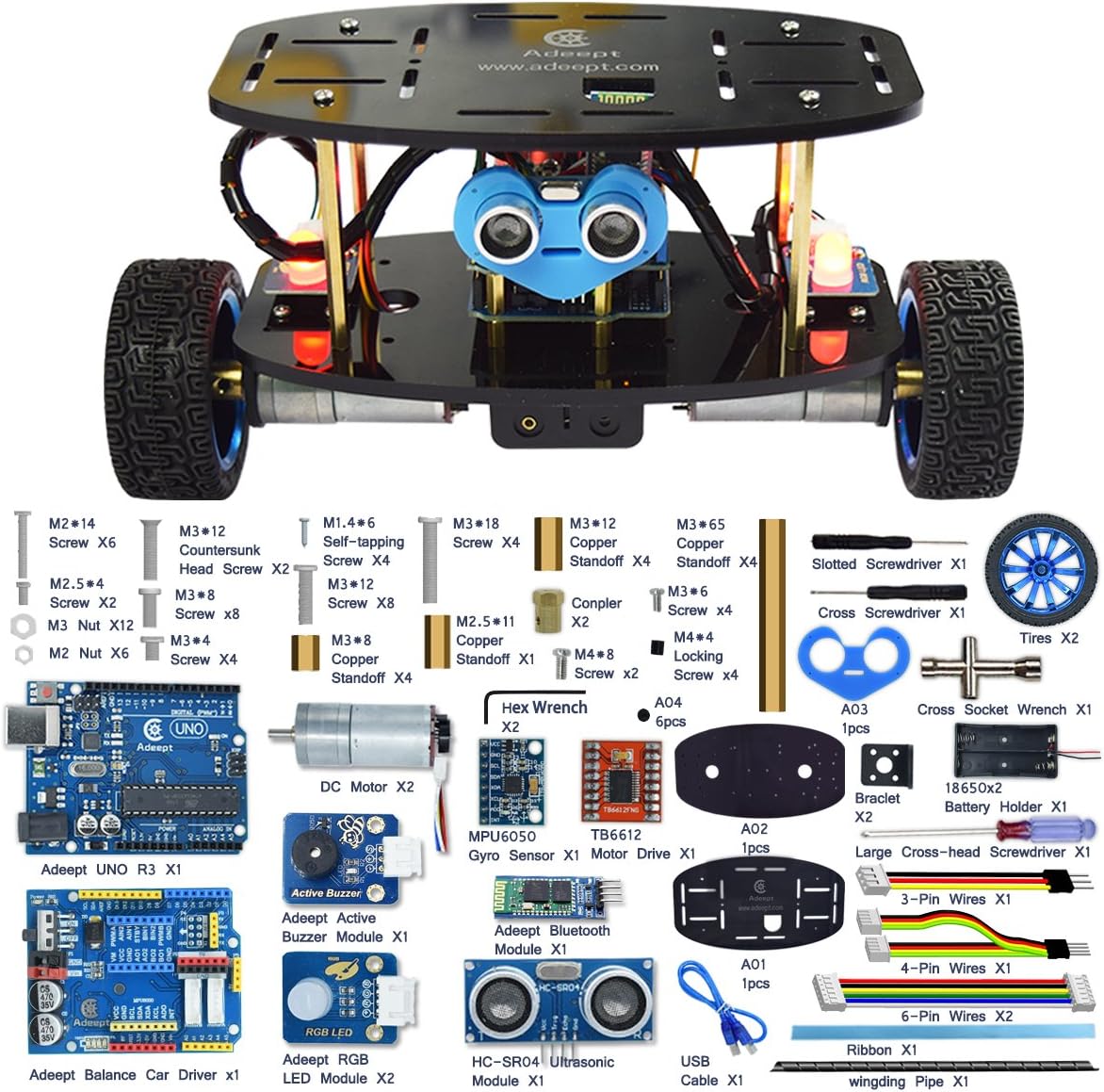 arduino self balancing robot kit