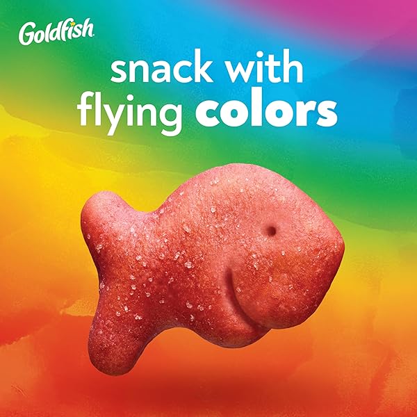 GOLDFISH COLORS CHEDDAR CHEESE CRACKERS, 10 OZ BAG