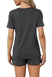 RUBZOOF Pajamas for Women Shorts Set Casual V Neck