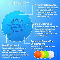 Velocity Lacrosse Balls - Official NFHS, SEI, and