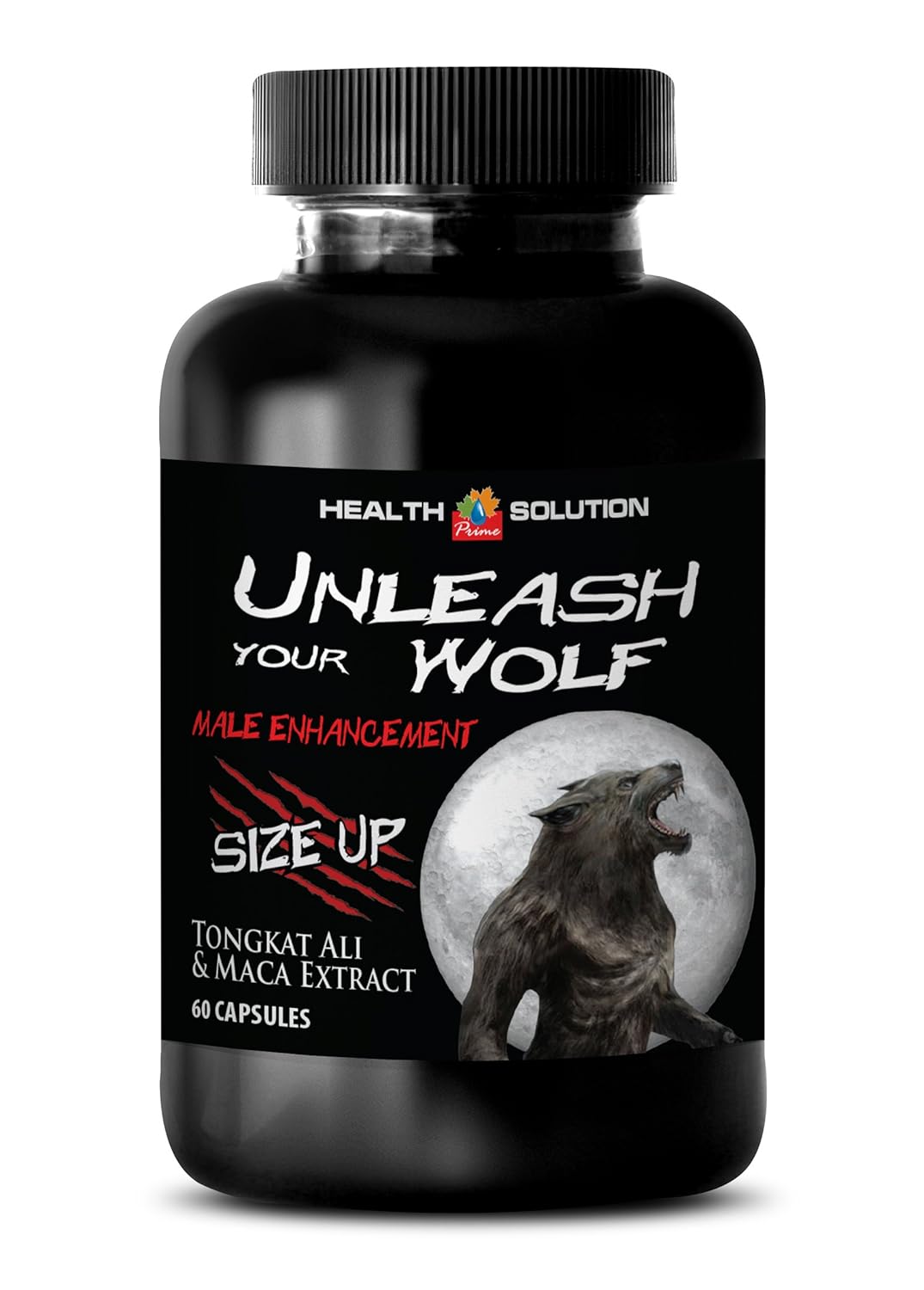 Amazon.com: Men libido vitamins - UNLEASH YOUR WOLF - MALE ENHANCEMENT - SIZE UP - Tongkat ali with maca - 1 Bottle 60 Capsules: Health & Personal Care