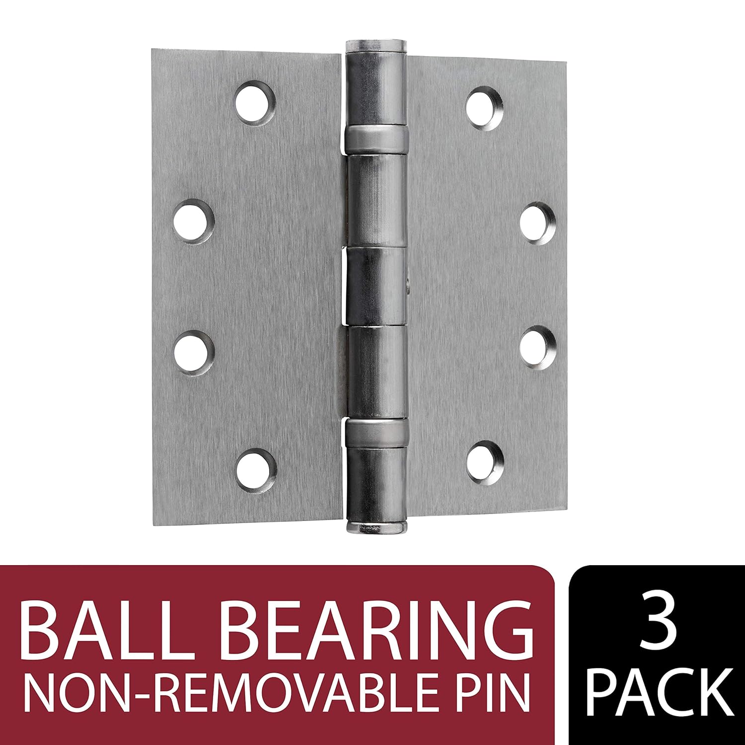 Tell 4.5 X 4.5 BB NRP 26D Hinge Ball Bearing Satin Chrome NRP Hinges, 4.5" x 4.5" Amazon.ca