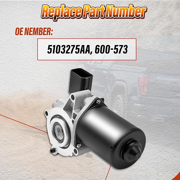 600-573 TRANSFER CASE MOTOR COMPATIBLE WITH DODGE AND CHRYSLER VEHICLES – DURANGO 2004-2009, ASPEN 2007-2009, CASE MODEL NVG 144, 4WD, REPLACE OE 5103275AA, 600573, 48304