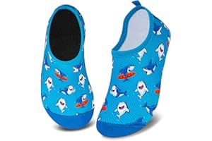WateLves Kids Water Shoes Toddler Girls Boys Barefoot Non-Slip Quick Dry Aqua Socks for Beach Swim Walking