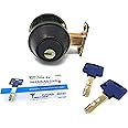 Mul-T-Lock Interactive+ Cronus High Security Grade 2 Single Cylinder Dead-Bolt w/Thumb Turn 2-3/8 or 2-3/4 Adjustable Backset for Commercial and Residential Metal Or Wood Doors (Oil Rubbed Bronze)