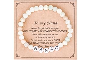 Kivosliviz Nana Bracelet Beaded Gifts from Granddaughter Grandson Mothers Day Jewelry Nana Bracelet