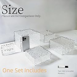 4PCS Buffet Risers Display Stands with 4PCS Mini