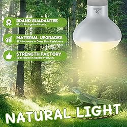 REPTI HOME Reptile Heat Lamp Bulbs, Simulate