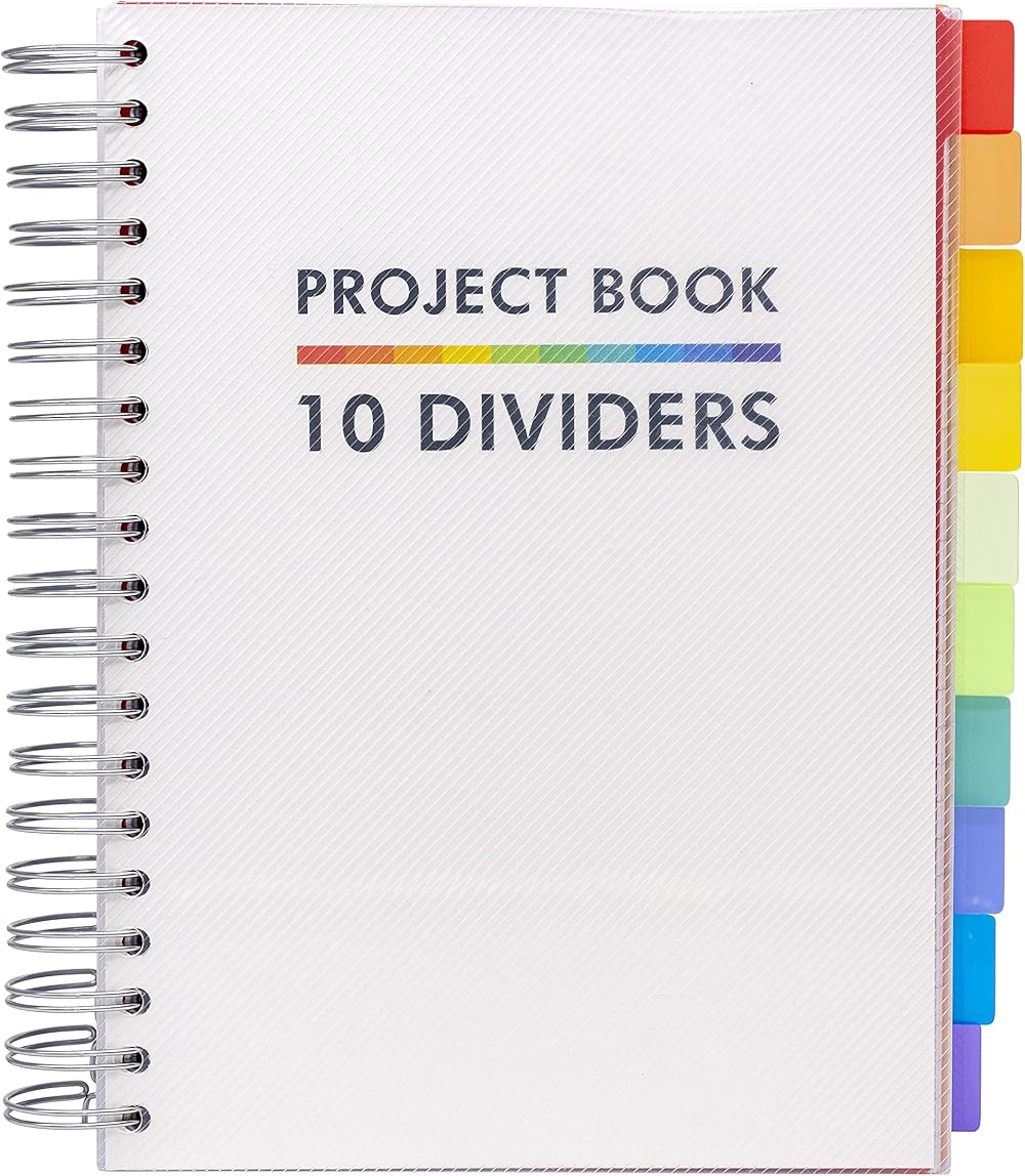 Pukka Pad B5 Project Book with 10 Repositionable Dividers 400 Pages 80GSM