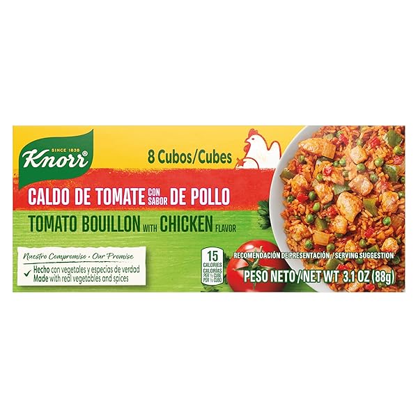KNORR BOUILLON CUBES, TOMATO CHICKEN, 8 CT