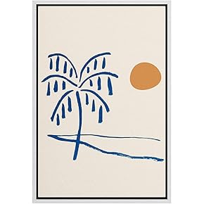 SIGNWIN Framed Canvas Wall Art Boho Decor Illustration...