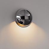 a Aisilan 2025 Upgraded Waterproof Wall Sconce, Chrome Outdoor LED Wall Light, 7W 3000K Vanity Mirror Lighting, CRI94 Bathroo