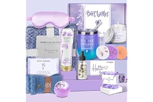 VESPRO Gifts for Women,Spa Gift Baskets for Women Spring Gifts for Women Bath and Body Works Gifts Set Relaxing Sympathy Gifts Box for Women,Mom,Sister,Wife,Lover