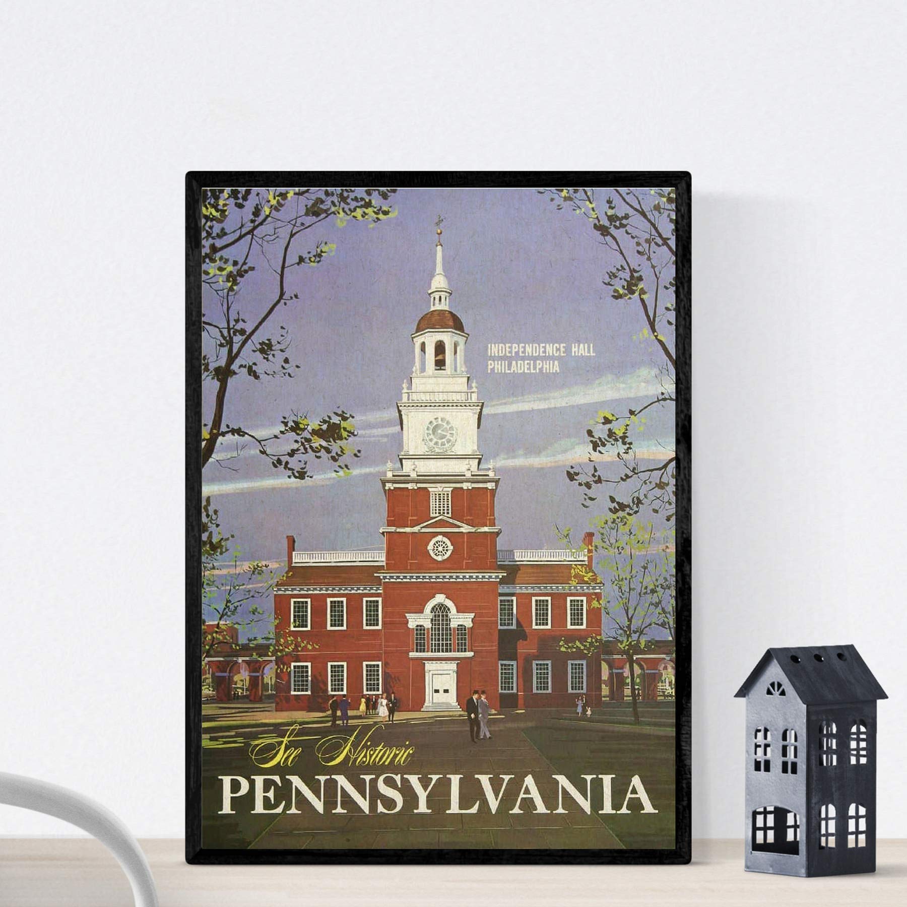 Nacnic Vintage Poster Vintage Poster America. Pennsylvania. A3 size