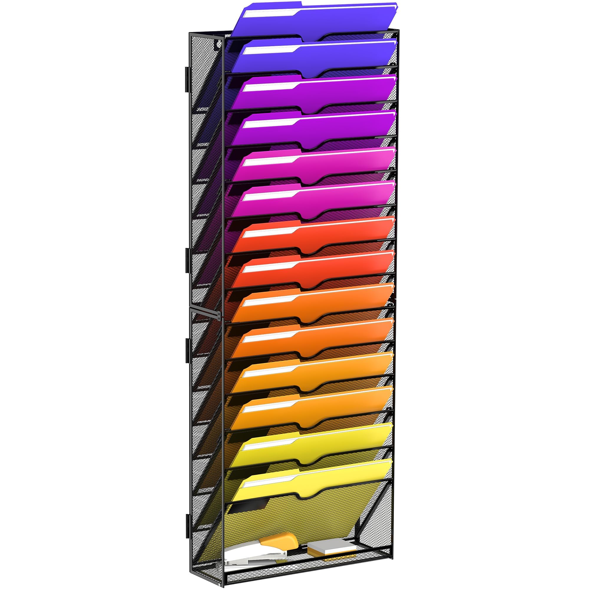 Photo 1 of *** missing hardware***


JMHUD 15-Tier Wall File Organizer, Wall File Holder Mesh Mail Organizer for Papers, Folders, Letters, Magazine Rack for Office Home Classroom, Black