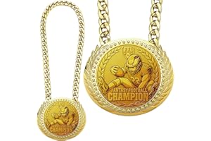 Bambluby 6" Goat Medal Champion Chain – Sports Award Medal for Football, Soccer, Basketball, Funny Winner Trophy for Kids and Adults