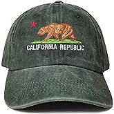 Hepandy Embroidered California Bear Hats