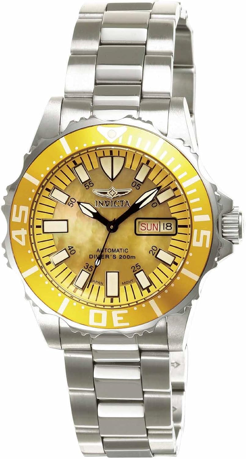 Invicta Ladies Pro Diver Abyss Analogue Watch 2942 with Yellow MOP Dial