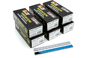 A2Z Tire Supplies 3600 pcs Zinc Plated FE Low Profile Adhesive Stick on Wheel Weight 1/4oz 0.25oz Segments 300 Strips 54 Lbs for Car, SUV, Truck Specially Made for USA Market