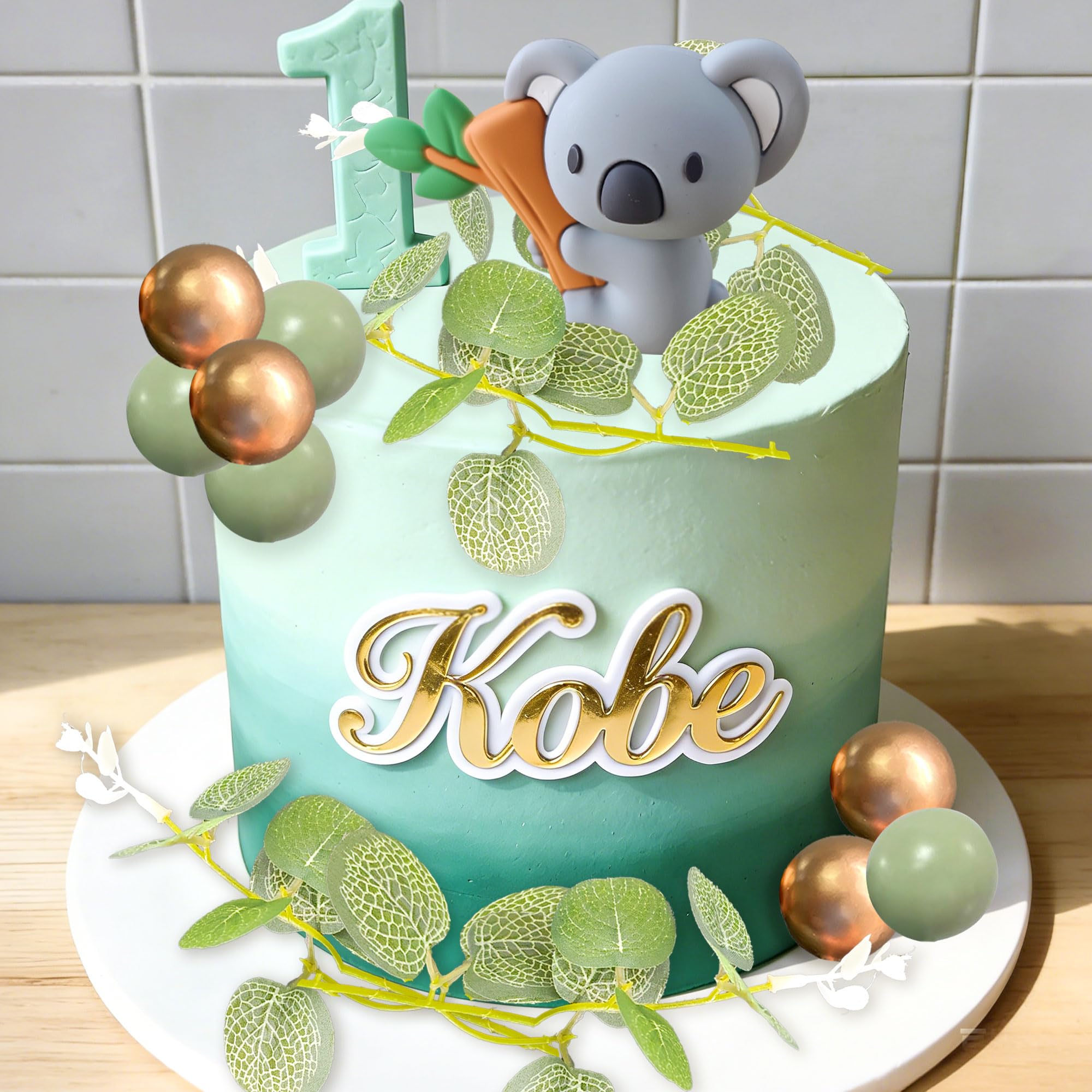 Koala Cake Topper Safari Animals Cake Decoration Baby Shower Decoration Wild One Two Wild Jungle Safari Animals Party Supplies